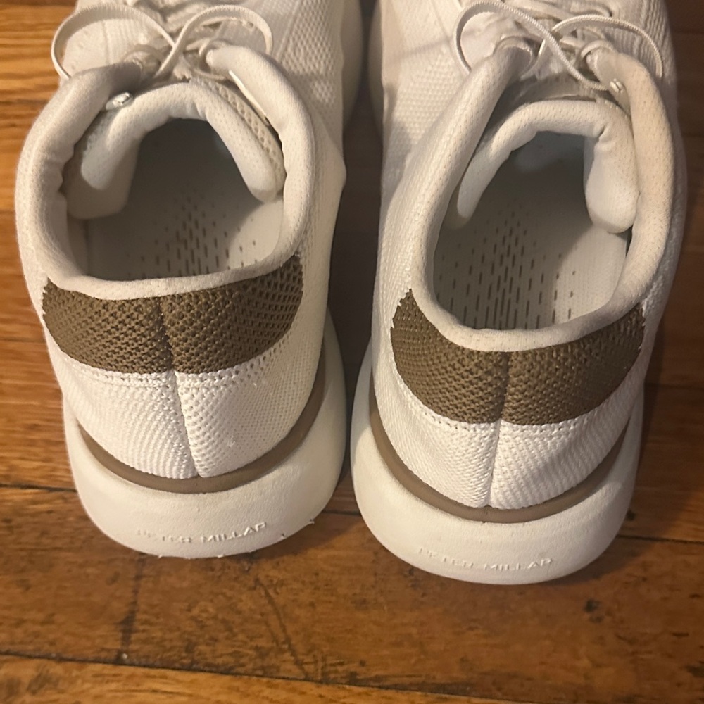 Peter Millar Men's Camberfly White Knit Athletic Sneakers US10 - Picture 2 of 8